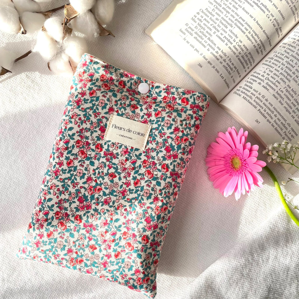 Pochette à livre fleurs - B2B