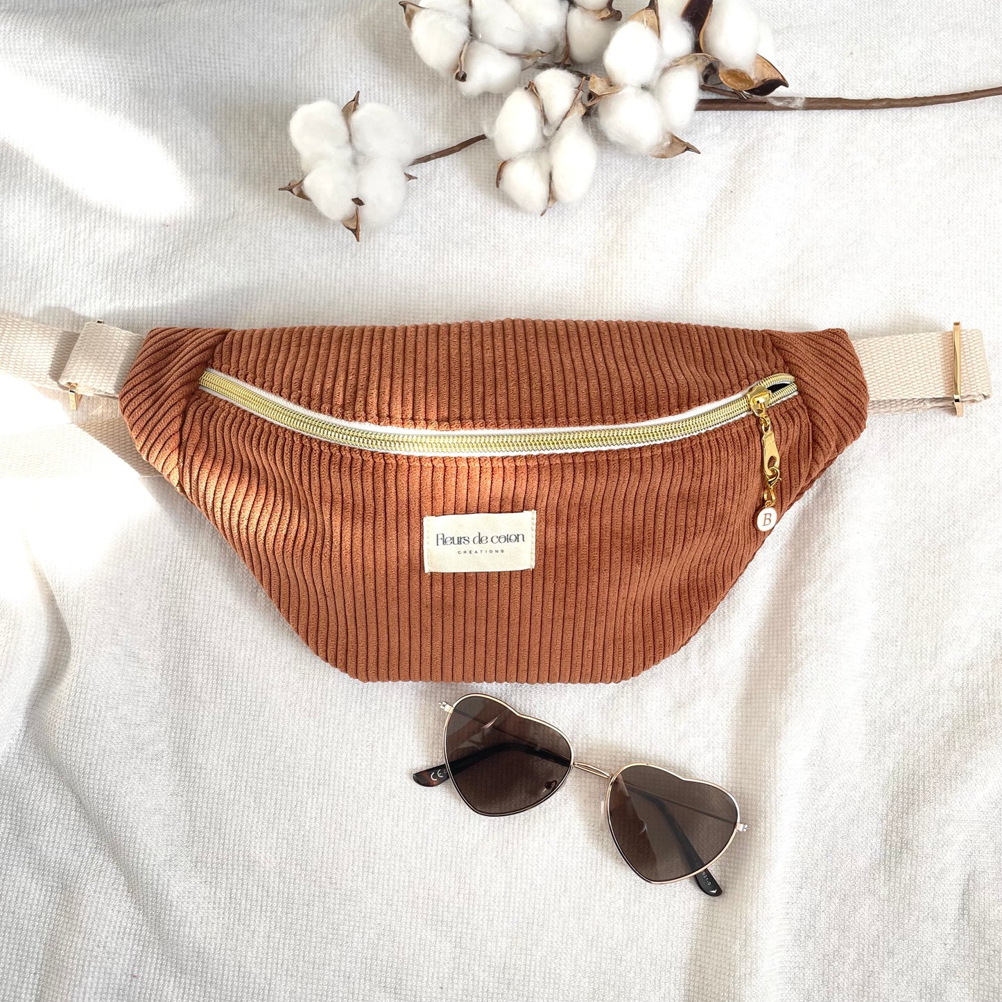 Sac banane velours