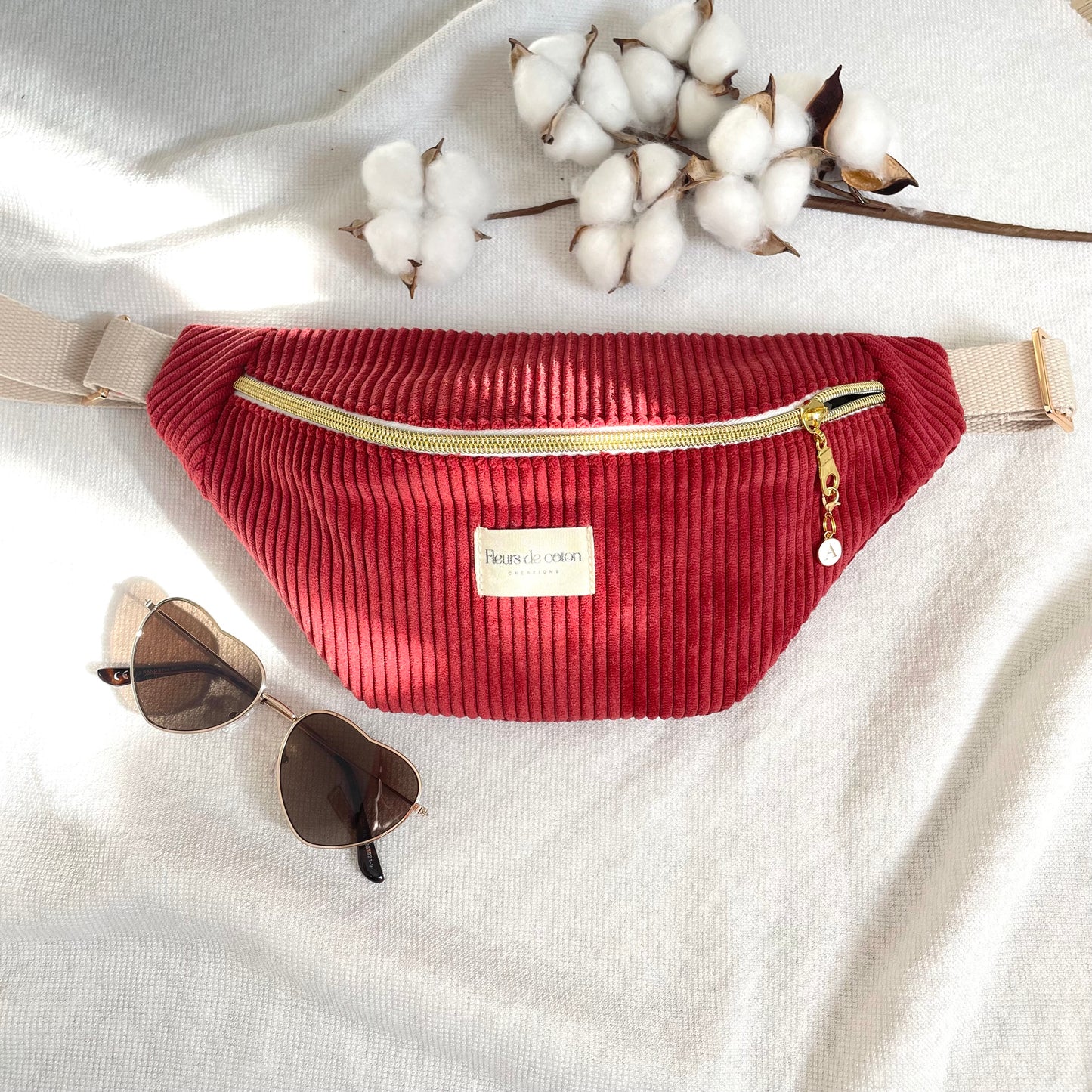 Sac banane velours