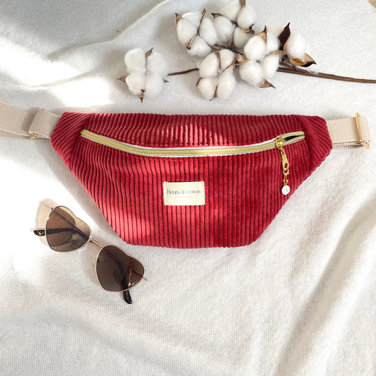Sac banane velours