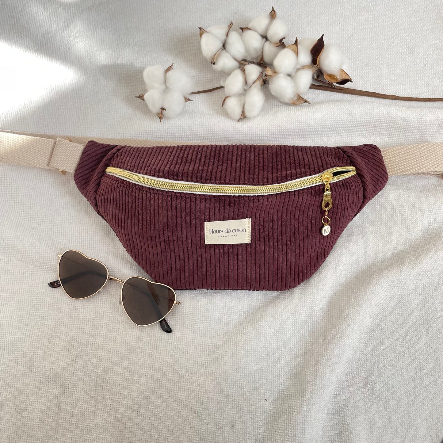 Sac banane velours