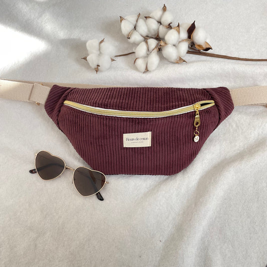 Sac banane velours