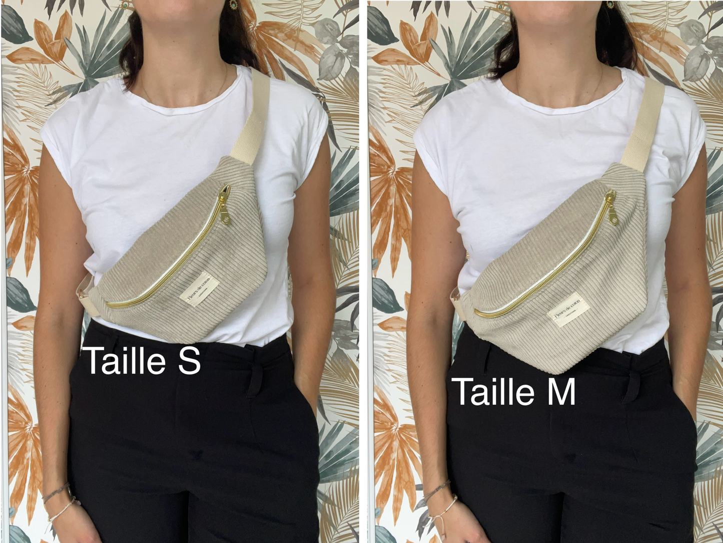 Sac banane velours