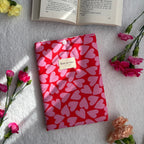 Pochette à livre fleurs rose - B2B