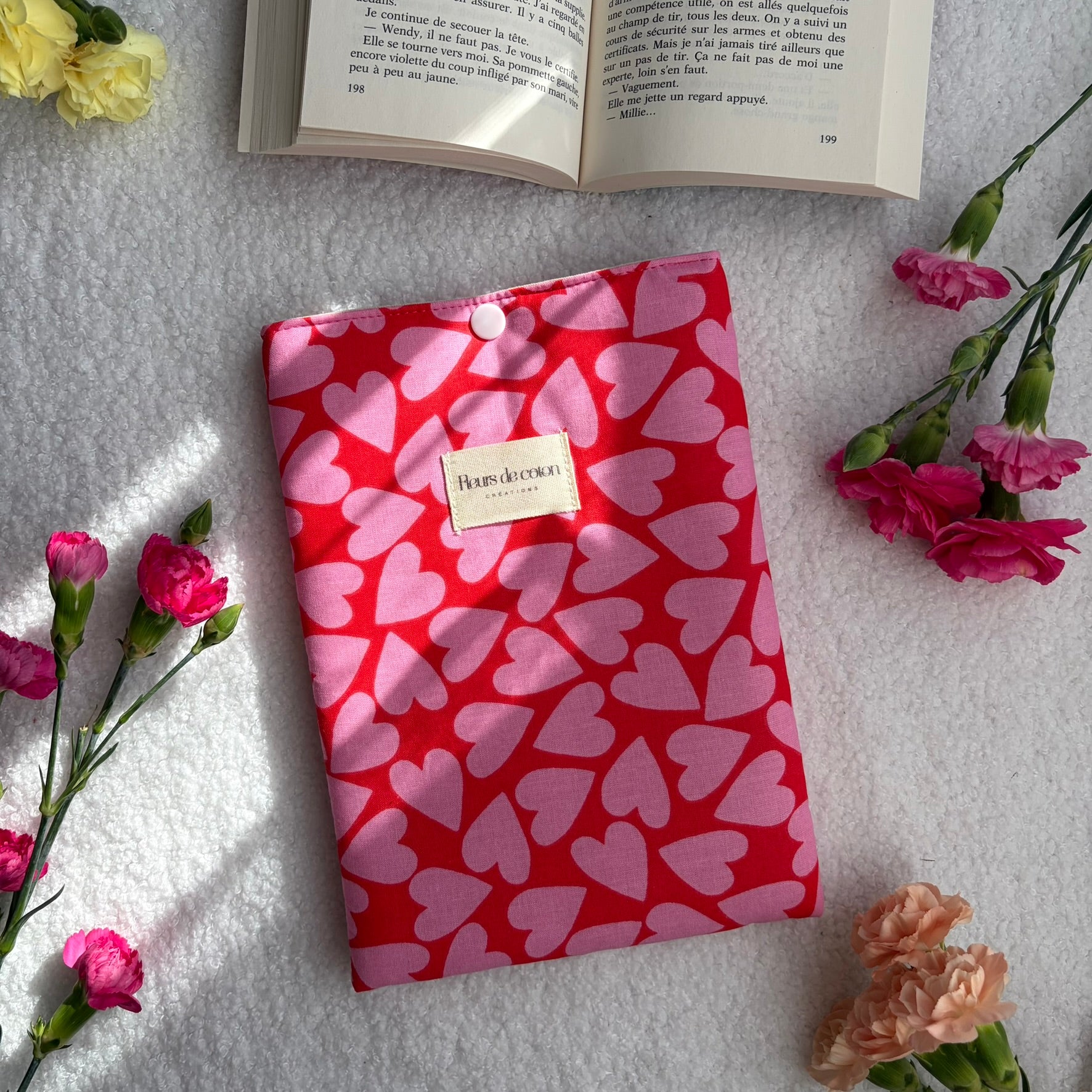 Pochette à livre coeurs - B2B