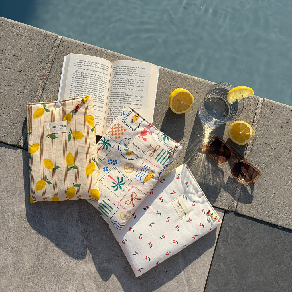Pochette à livre citron