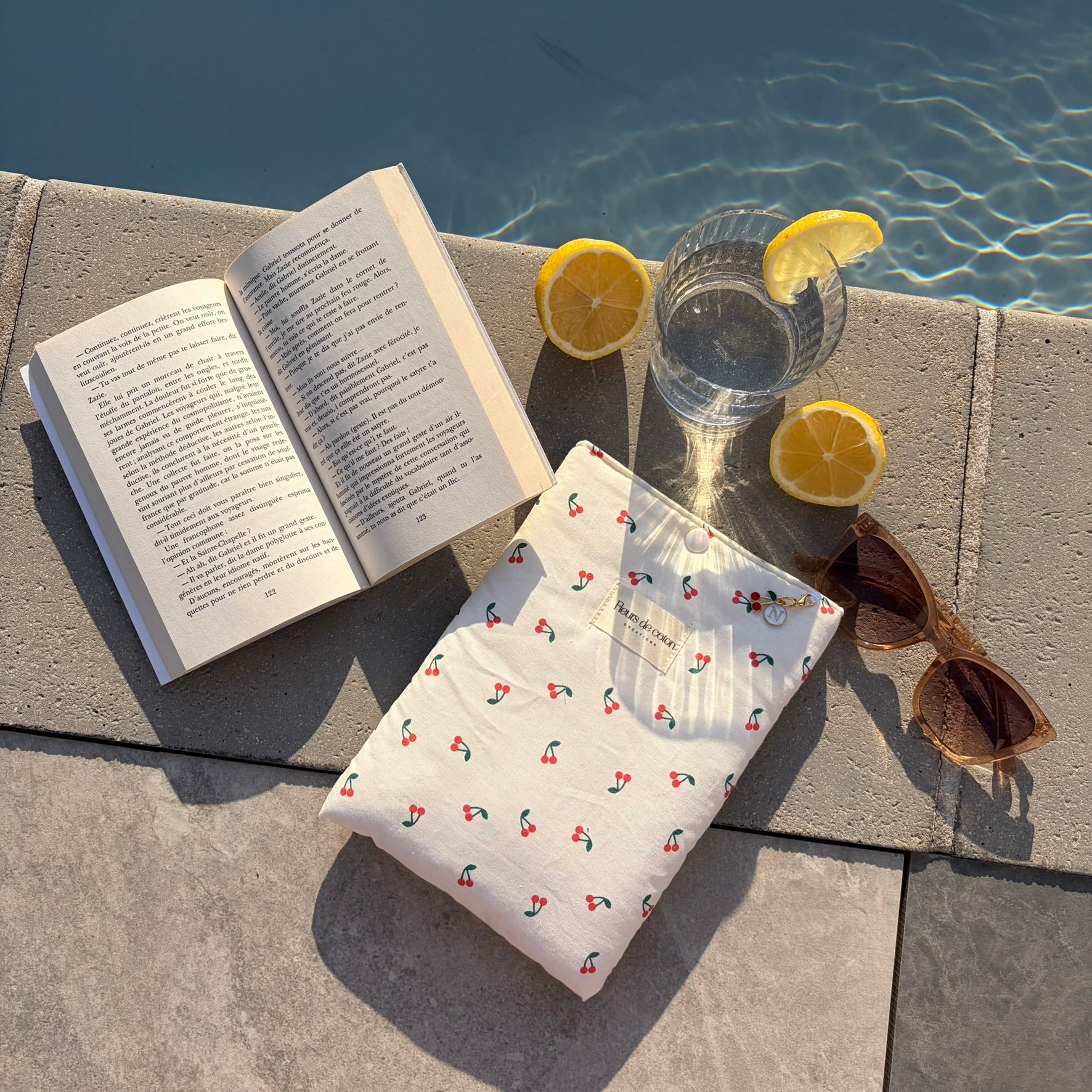 Pochette à livre citron