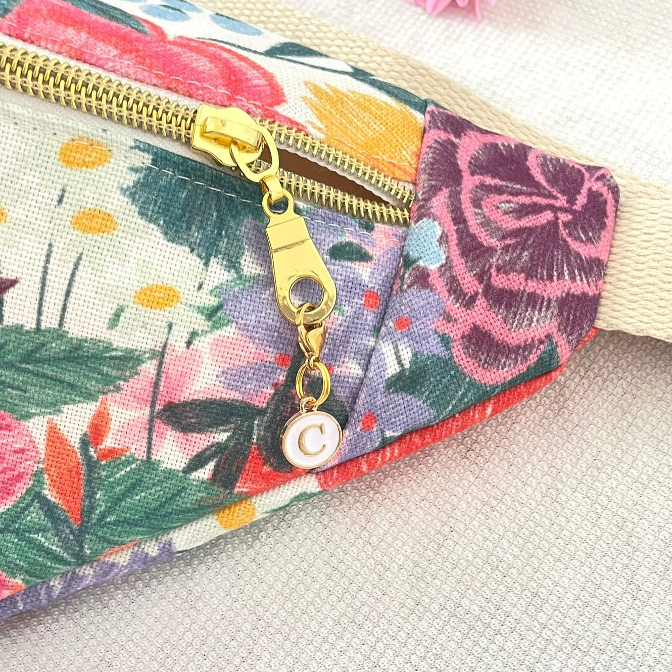 Sac banane fleuri