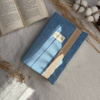 Custodia per libri a quadretti marrone