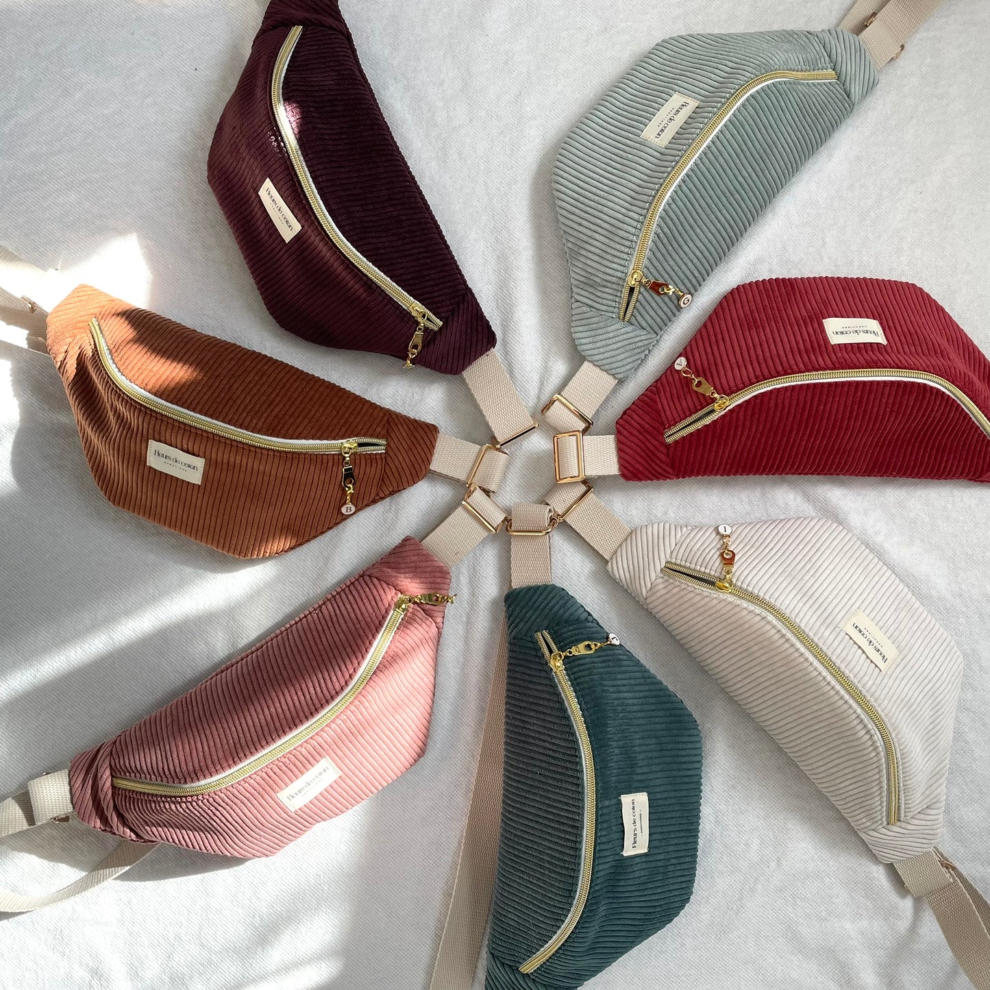 Sac banane velours