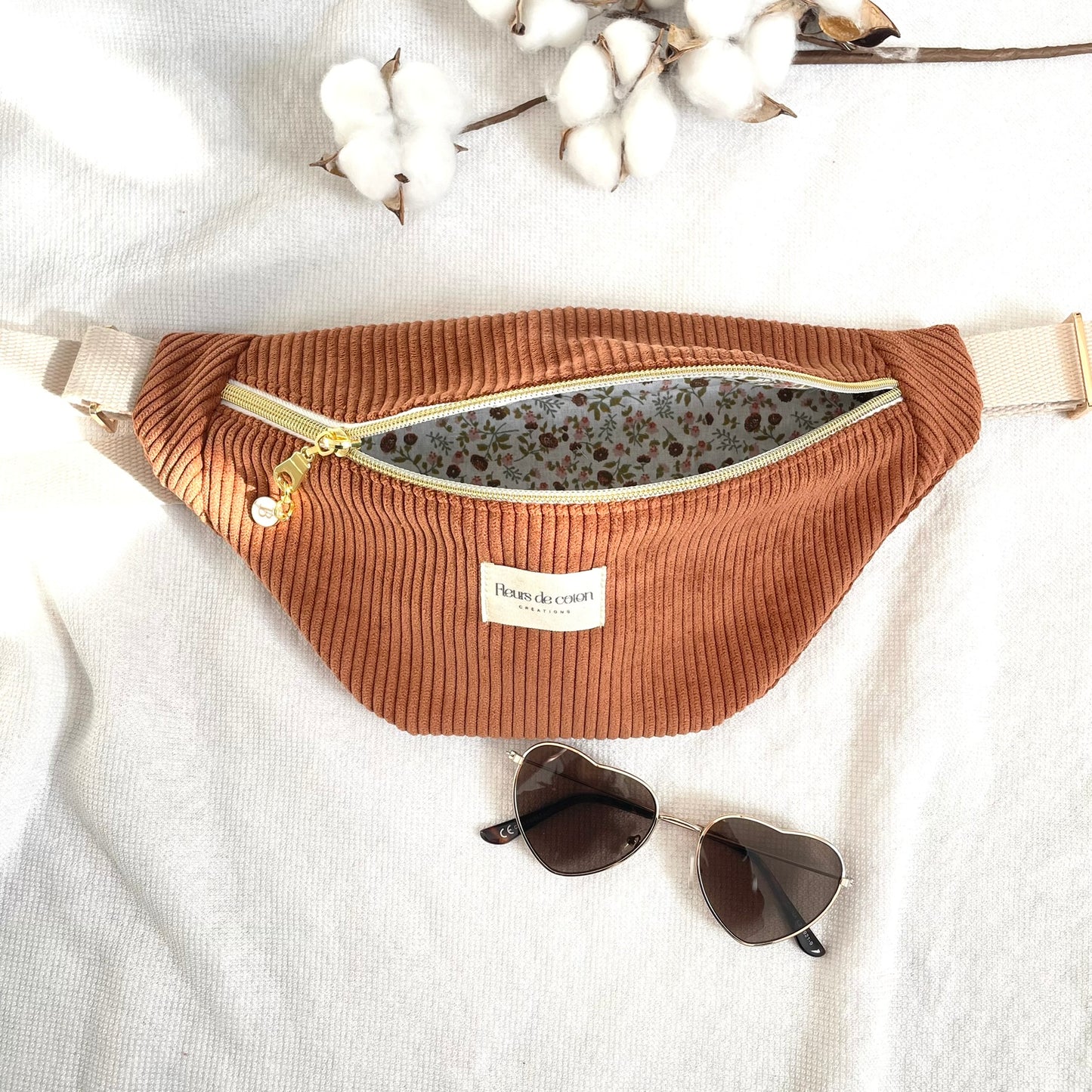 Sac banane velours