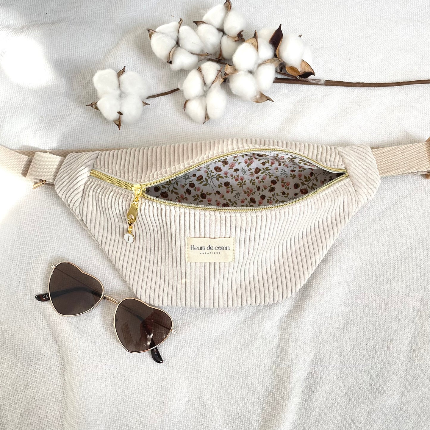 Sac banane velours