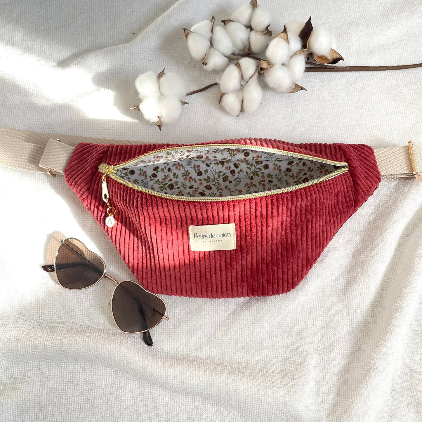 Sac banane velours