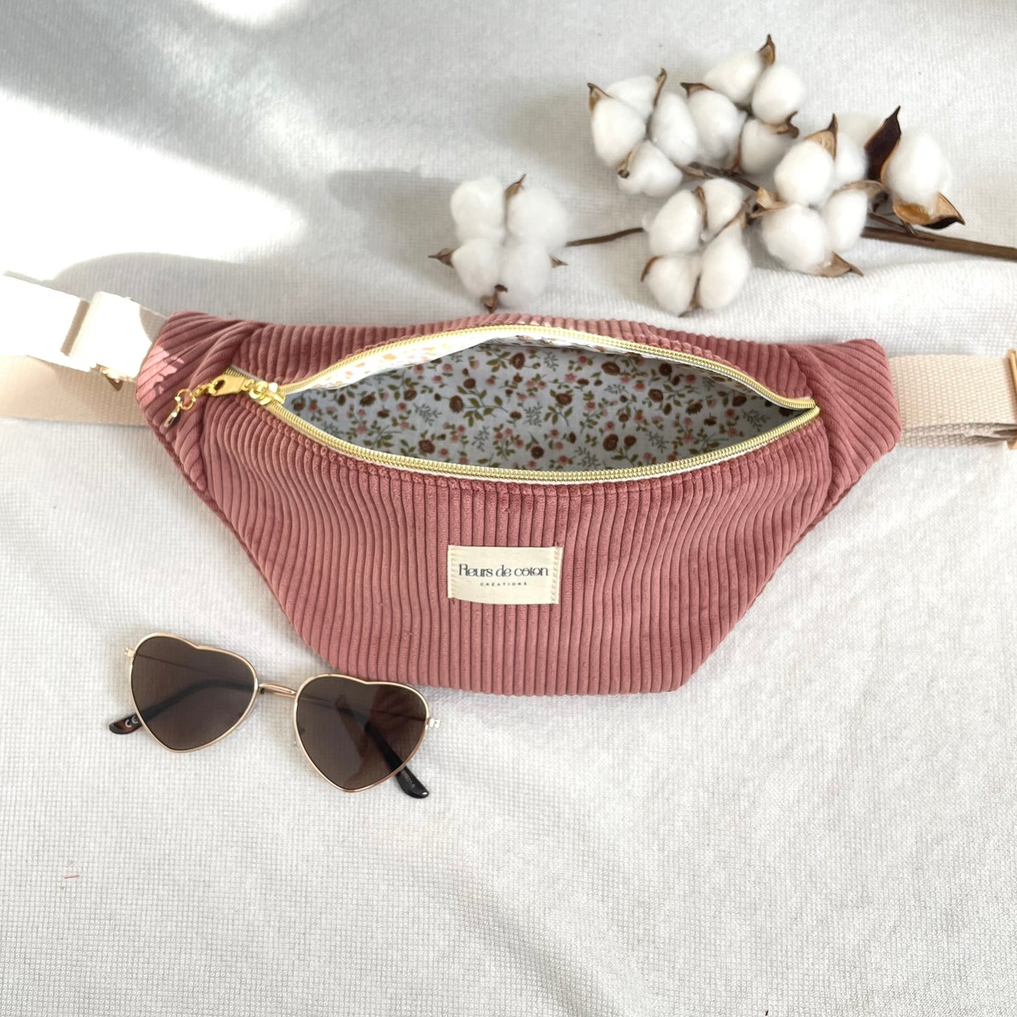 Sac banane velours