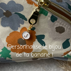 Sac banane motifs fleurs