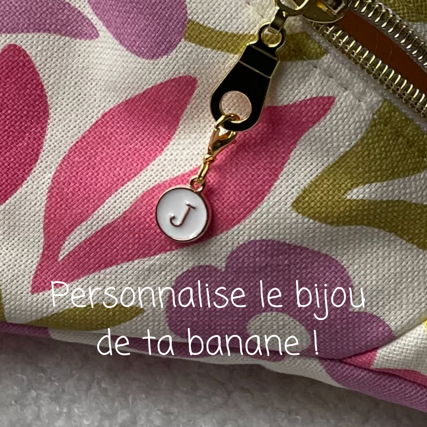 Sac banane fleurs fluo