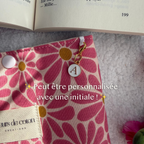 Pochette à livre fleurs