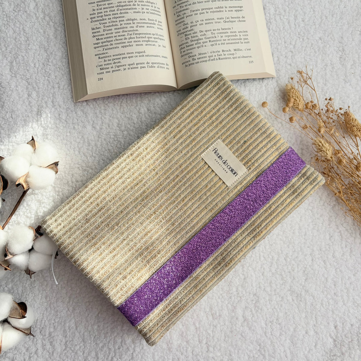Custodia per libri a quadretti marrone