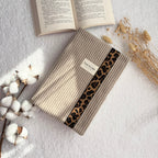 Custodia per libri a quadretti marrone
