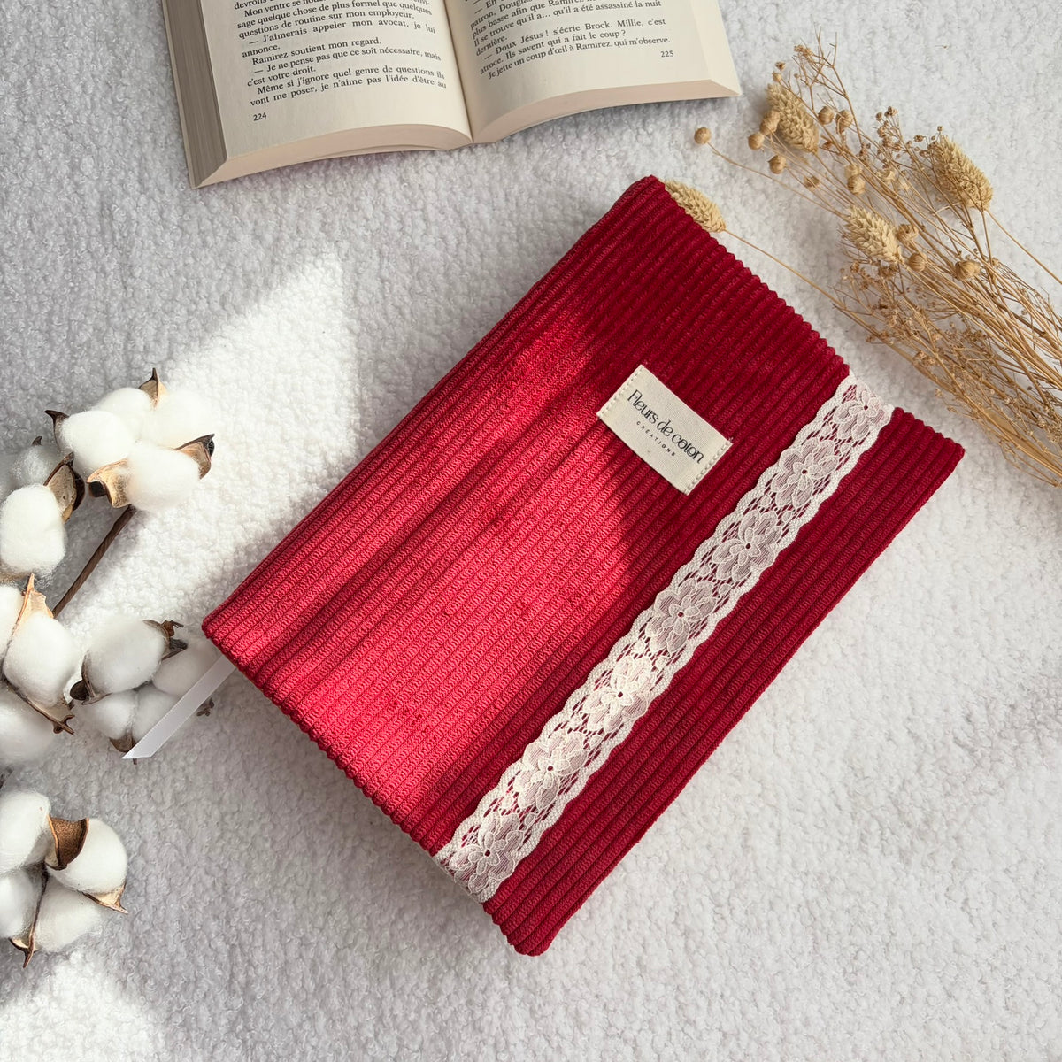 Custodia per libri a quadretti marrone
