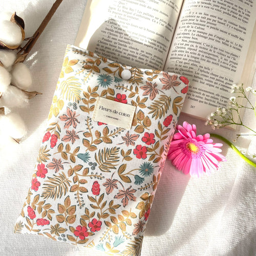 Pochette à livre fleurs - B2B