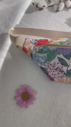 Sac banane fleuri